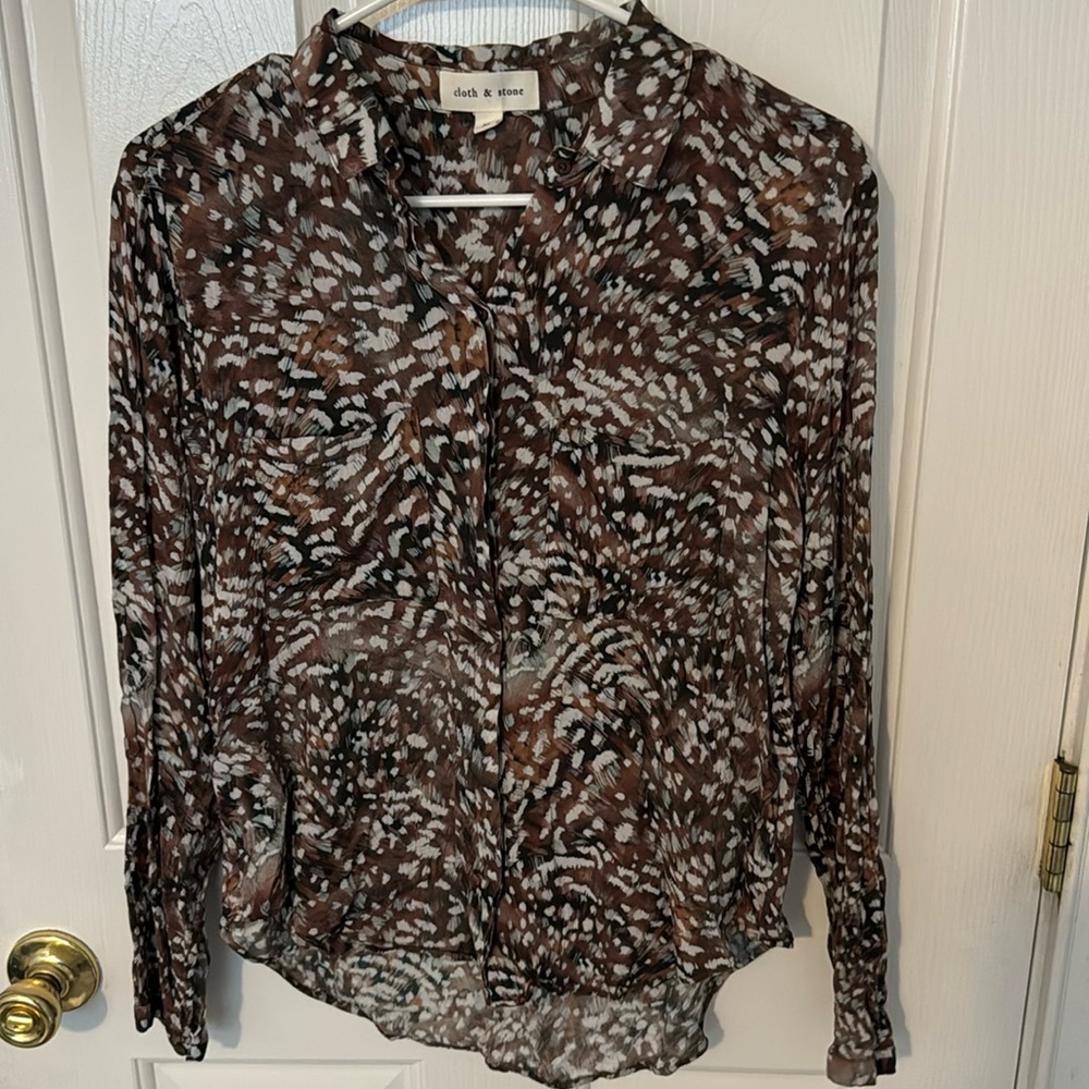 Cloth and Stone/Anthropologie Long Sleeve Blouse